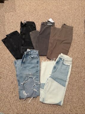 bundle of jeans!!! (agolde, pacsun, abercrombie, hollister)